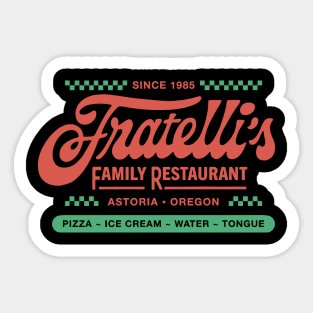 Fratelli's Restaurant Goonies Astoria Oregon Sticker